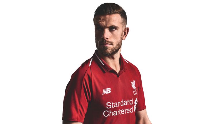 Jordan Henderson - Liverpool unveil new home kit for 2018/19