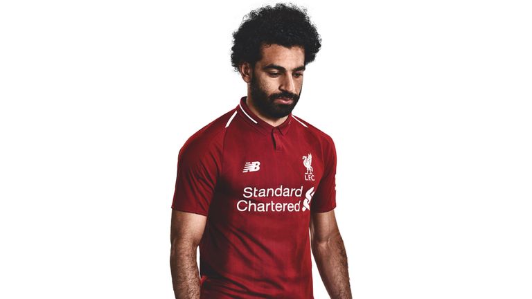 Mohamed Salah - Liverpool unveil new home kit for 2018/19