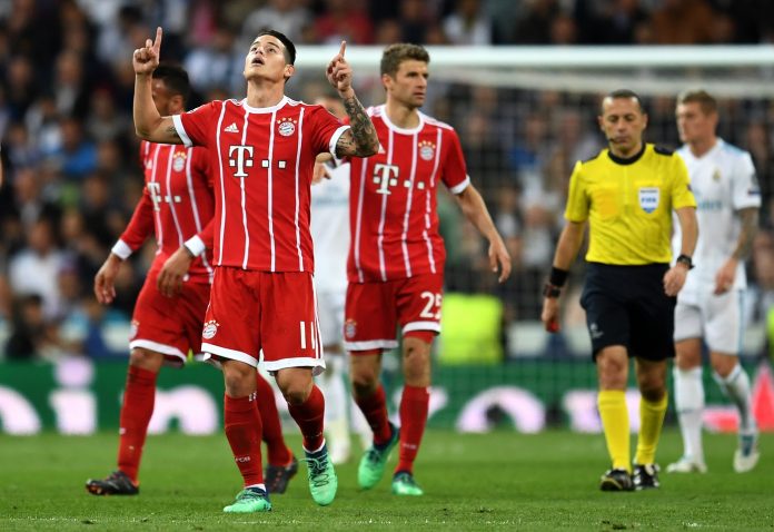 James Rodriguez of Bayern Munich