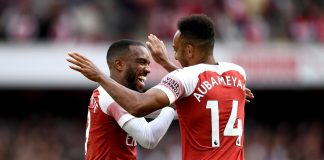 Arsenal stars Alexandre Lacazette and Pierre-Emerick Aubameyang