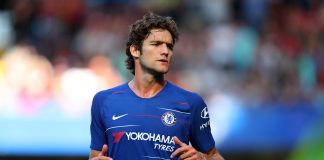 Marcos Alonso of Chelsea during the Premier League match between Chelsea FC and AFC Bournemouth at Stamford Bridge