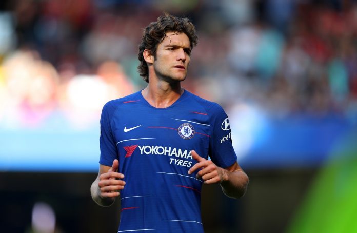 Marcos Alonso of Chelsea during the Premier League match between Chelsea FC and AFC Bournemouth at Stamford Bridge
