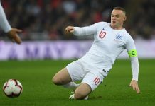 Wayne Rooney of England in action during the International Friendly match between England and United States