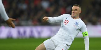 Wayne Rooney of England in action during the International Friendly match between England and United States