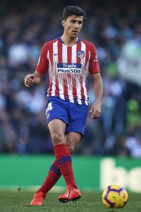 Rodrigo Hernandez "Rodri" of Club Atletico de Madrid runs with the ball during the La Liga match between Real Betis Balompie and Club Atletico de Madrid