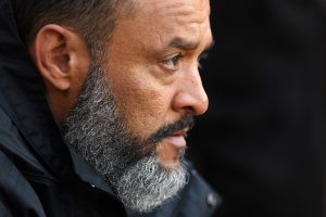 Nuno Espirito Santo, Manager of Wolverhampton Wanderers looks on prior to the Premier League match between Wolverhampton Wanderers and Arsenal FC