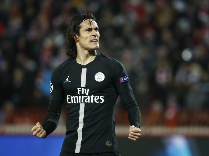 Paris Saint-Germain striker Edinson Cavani