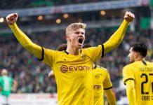 Bundesliga awaiting government permission for restart Borussia Dortmund striker Erling Braut Haaland