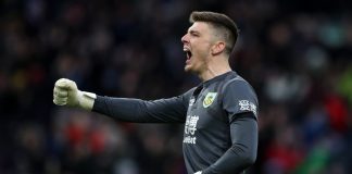 Burnley goalkeeper Nick Pope
