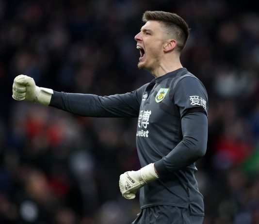 Burnley goalkeeper Nick Pope