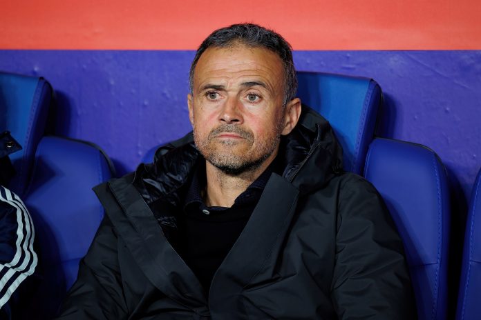 Paris Saint-Germain manager Luis Enrique.