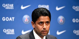 Paris Saint-Germain President Nasser al-Khelaïfi.