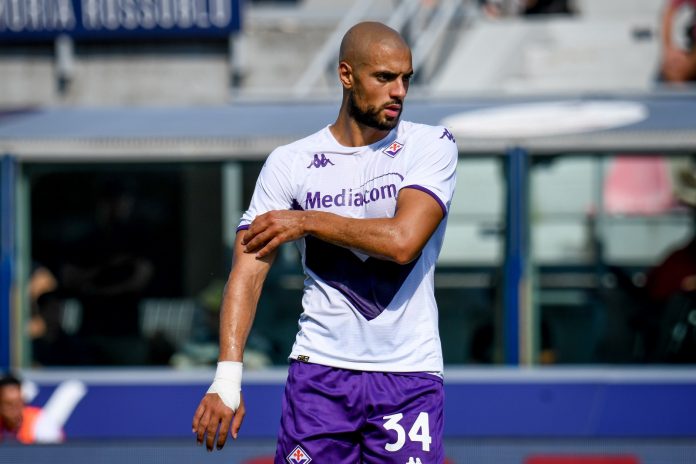 Fiorentina midfielder Sofyan Amrabat