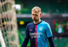 Arsenal goalkeeper Aaron Ramsdale