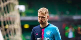 Arsenal goalkeeper Aaron Ramsdale