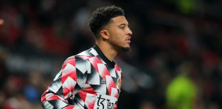Manchester United winger Jadon Sancho