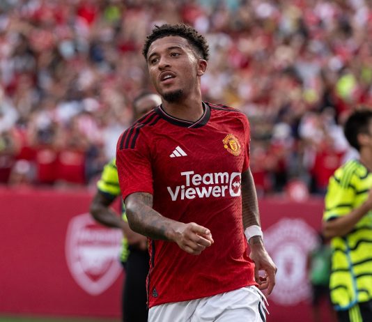 Manchester United winger Jadon Sancho
