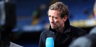 Former Liverpool and England striker and now TNT Sports pundit Peter Crouch