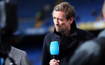 Former Liverpool and England striker and now TNT Sports pundit Peter Crouch