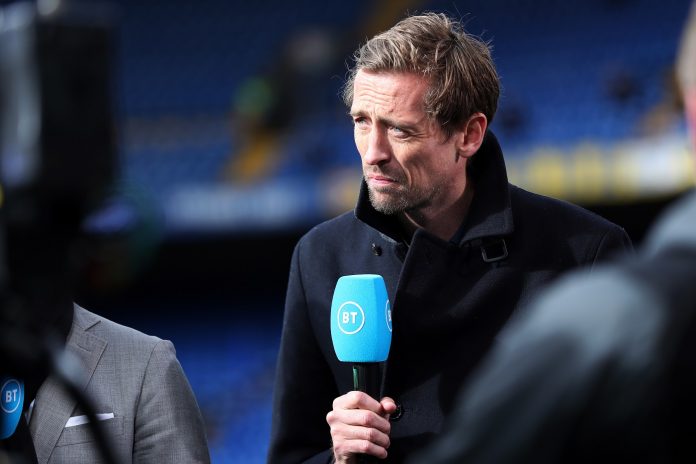 Former Liverpool and England striker and now TNT Sports pundit Peter Crouch
