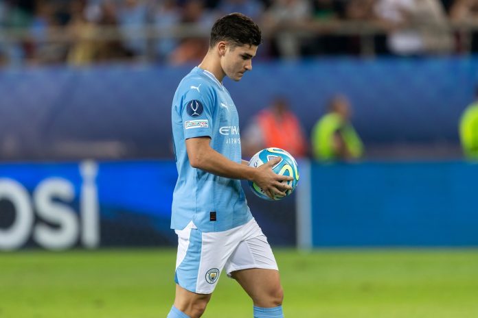 Manchester City and Argentina forward Julian Alvarez