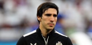 Newcastle United star Sandro Tonali.