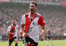 Feyenoord forward Santiago Gimenez