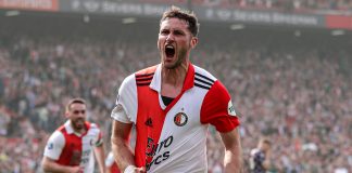 Feyenoord forward Santiago Gimenez
