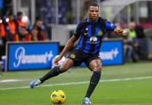 Inter Milan full-back Denzel Dumfries