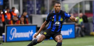 Inter Milan full-back Denzel Dumfries