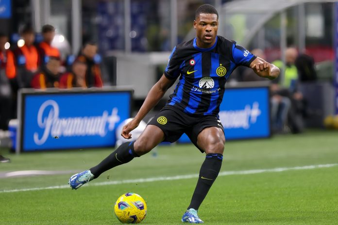 Inter Milan full-back Denzel Dumfries