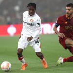 Bayer Leverkusen full-back Jeremie Frimpong.