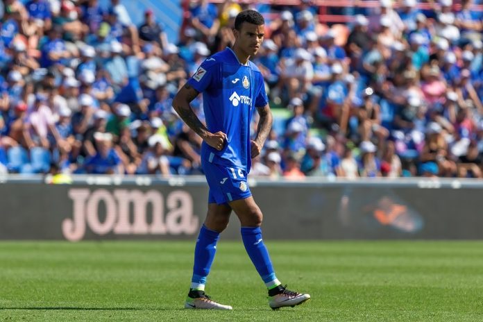 Getafe forward Mason Greenwood, on loan from Manchester United