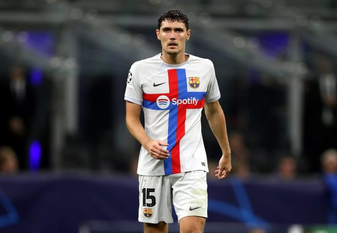 Barcelona defender Andreas Christensen