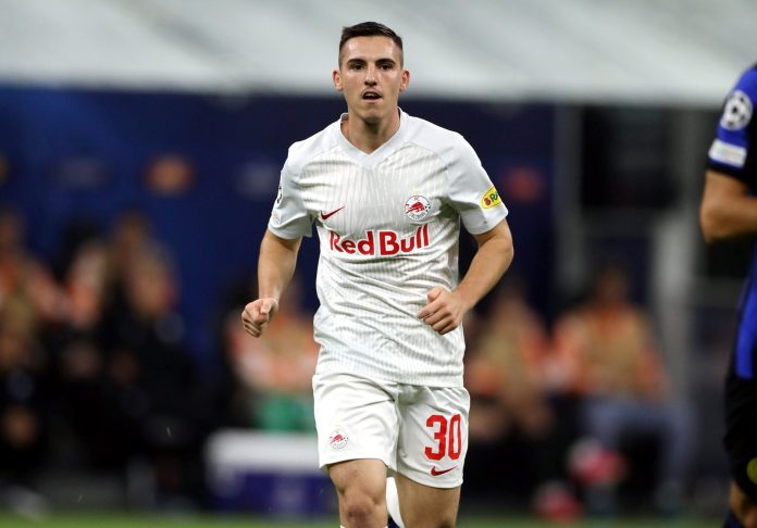 RB Salzburg midfielder Oscar Gloukh