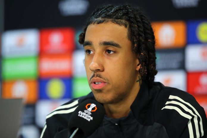 Manchester United defender Leny Yoro