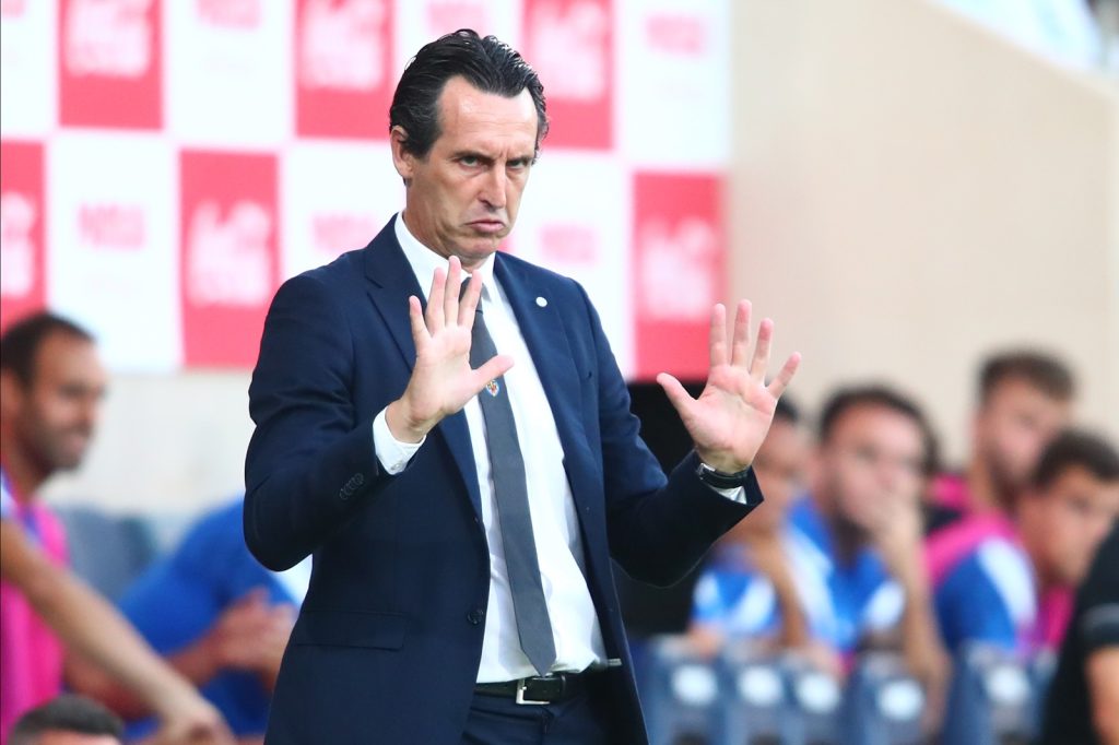 Aston Villa manager Unai Emery