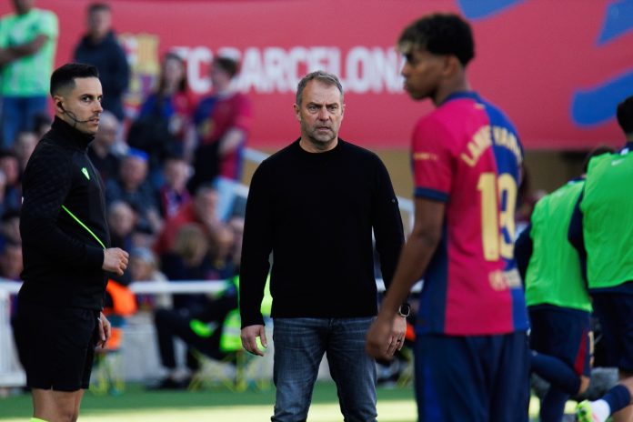 Barcelona coach Hansi Flick.