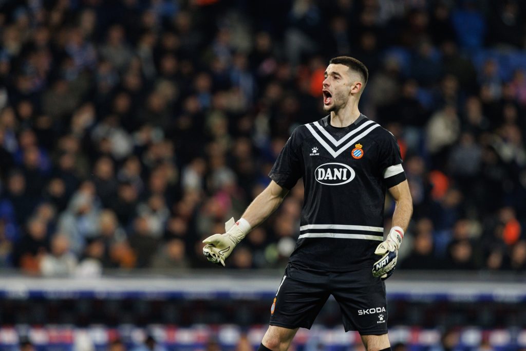 Espanyol goalkeeper Joan Garcia