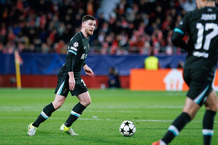 Liverpool left-back Andrew Robertson