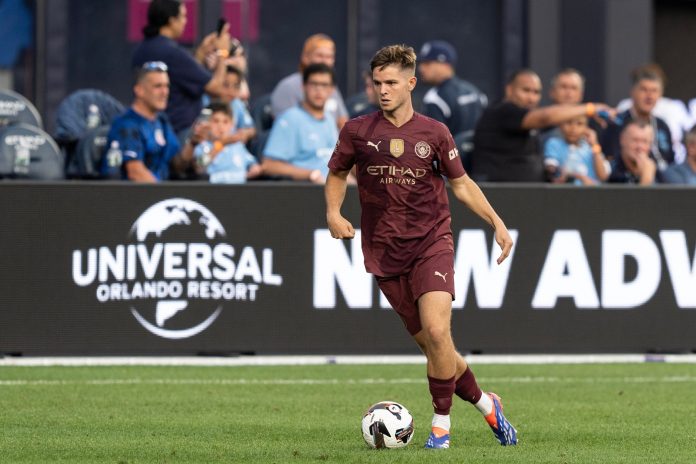 Manchester City midfielder James McAtee