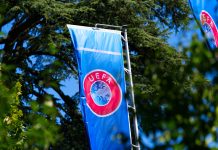 Has UEFA’s Squad Cost Rule Changed the Game? UEFA flags at UEFA headquarters in the City of Nyon, Switzerland