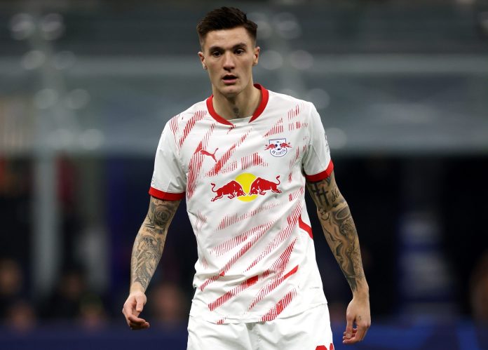RB Leipzig striker Benjamin Sesko