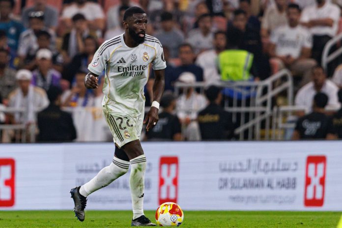Real Madrid centre-back Antonio Rudiger