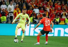 Aston Villa, Newcastle Utd and Everton scout Spanish defender Spain international and Celta Vigo defender Oscar Mingueza