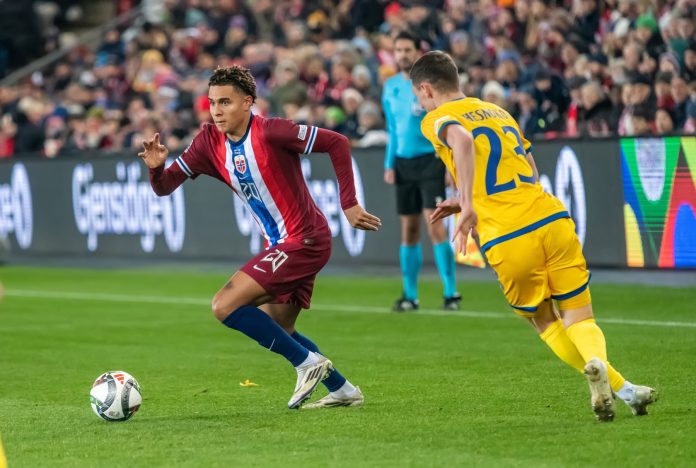 Norway international and RB Leipzig winger Antonio Nusa